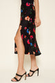 Idris Floral Midi Slip Skirt