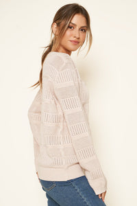 Fergie Pointelle Tunic Sweater
