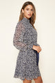 Doheny Floral High Neck Dress