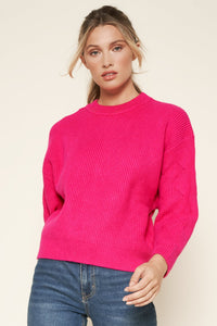 Kondo Pointelle Sleeve Sweater