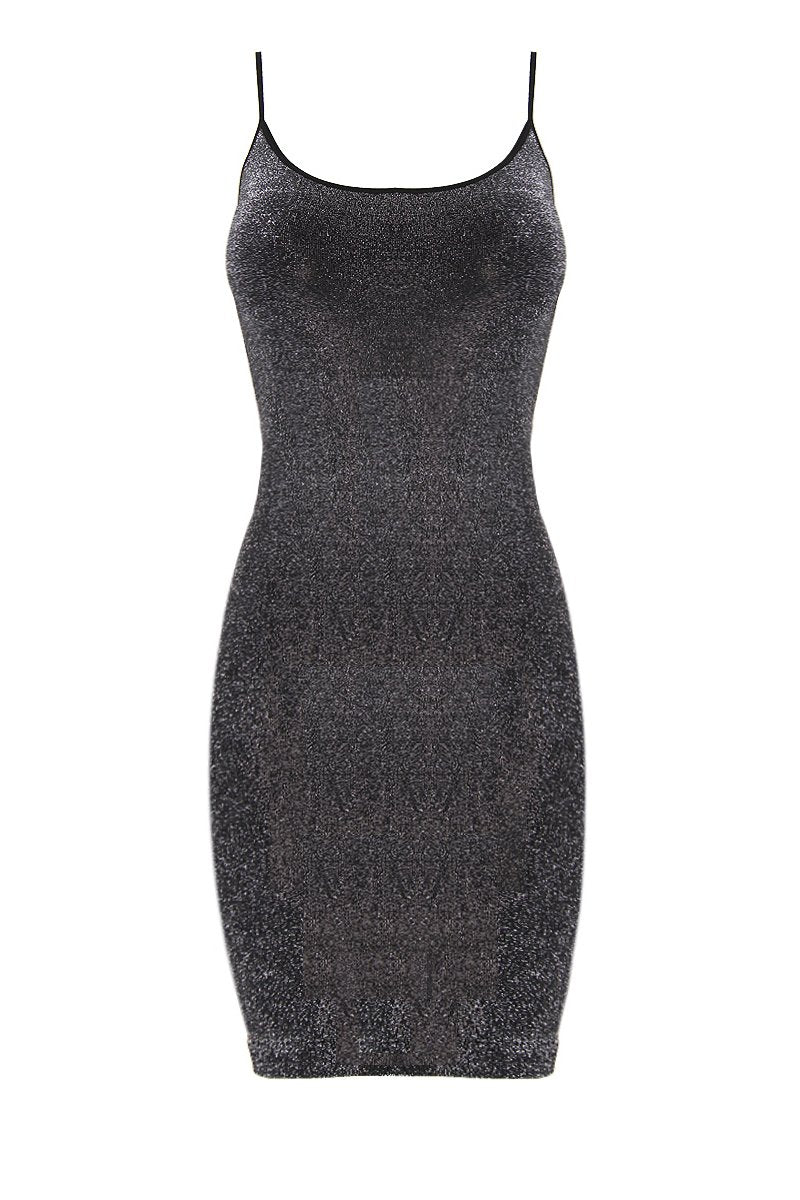 Lurex Spaghetti Strap Dress by Sugarlips Lurex Spaghetti Strap Dress by Sugarlips