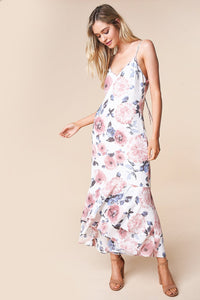 Island In The Sun Floral Hi-Low Maxi Dress