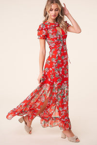 Rustic Rose Floral Maxi Dress