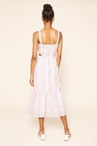 Voyager Striped Cut Out Maxi Dress