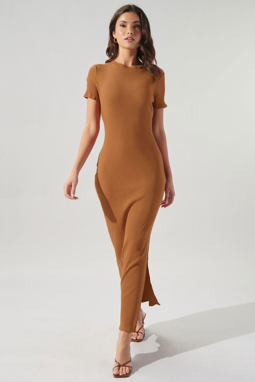 delaney knit maxi dress Delaney Ribbed Knit Maxi Dress