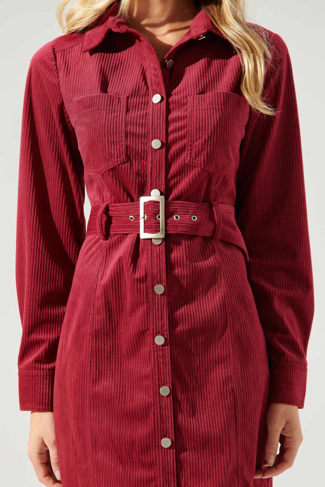 Merlot Corduroy Shirt Dress Merlot Corduroy Shirt Dress