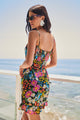 Lupita Floral Kaia Tie Strap Ruffle Mini Dress