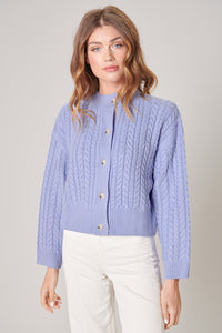 Remember Me Cable Knit High Neck Sweater