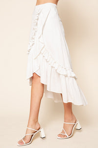Flamenco Ruffled Midi Skirt