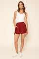 Good Days Ruched Waffle Knit Shorts