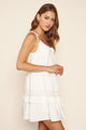 All About You Lace Trim Mini Dress