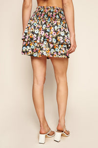 Nani Floral Eclipse Ruffle Skirt