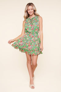 Akina Graceland Ruffle Trim Mini Dress