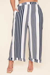 Yacht Club Stripe Pants Curve