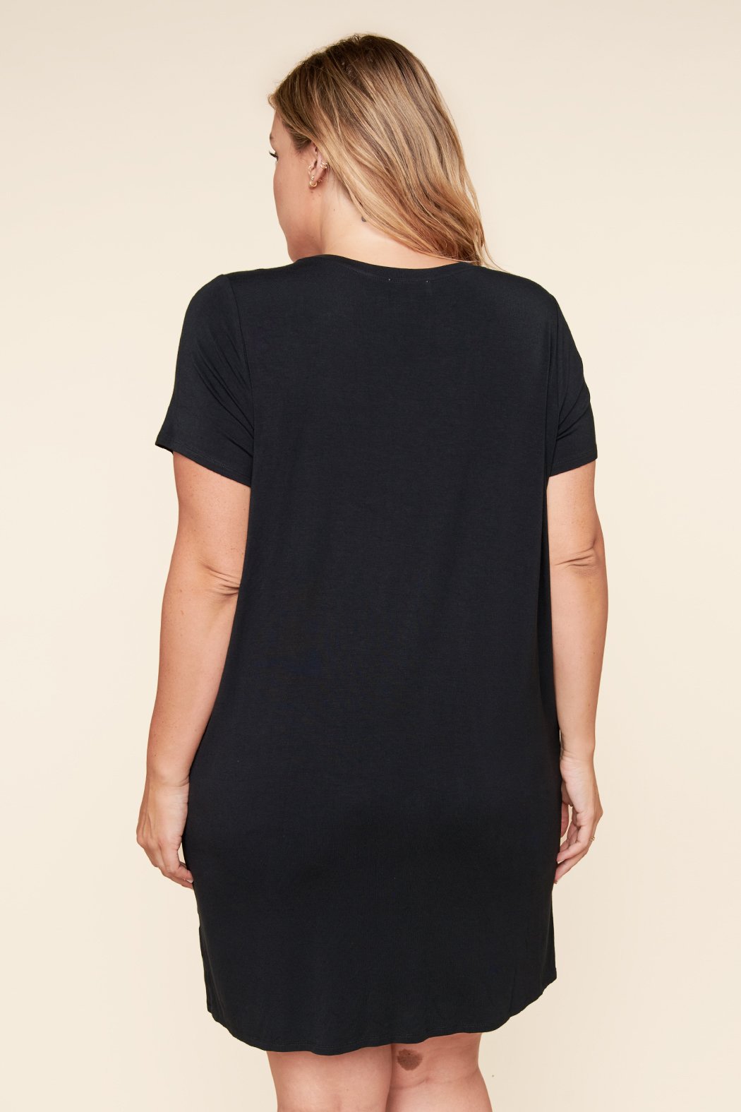Weekender T Shirt Mini Jersey Knit Dress Curve Sugarlips Weekender T Shirt Mini Jersey Knit Dress Curve Sugarlips