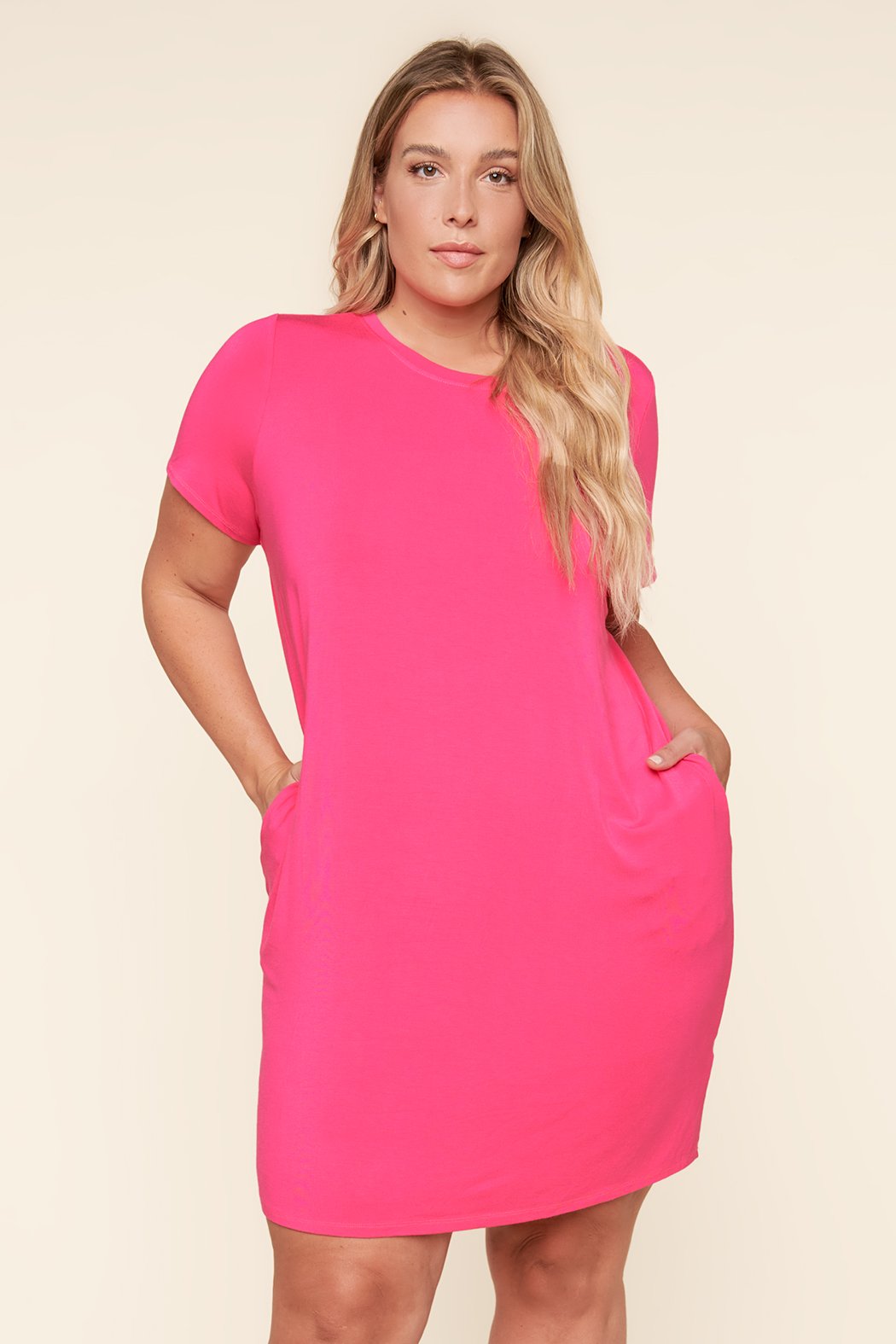 Weekender T Shirt Mini Jersey Knit Dress Curve Sugarlips Weekender T Shirt Mini Jersey Knit Dress Curve Sugarlips