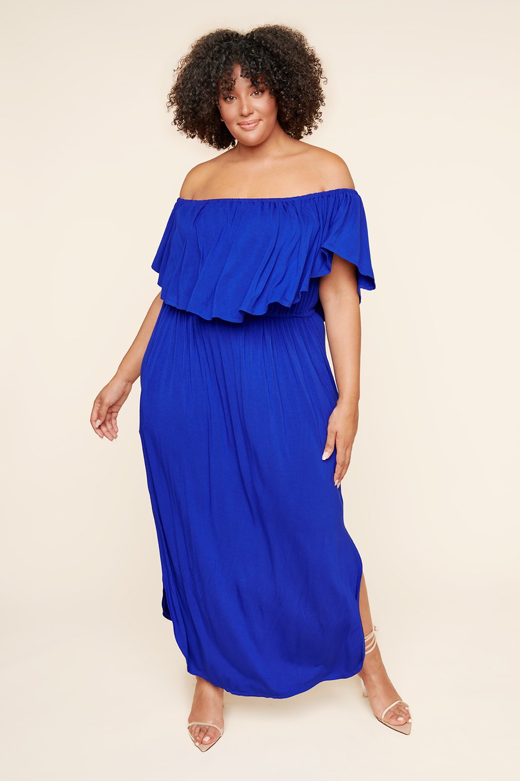 Shelbee Popover Jersey Knit Maxi Dress Curve Sugarlips Shelbee Popover Jersey Knit Maxi Dress Curve Sugarlips