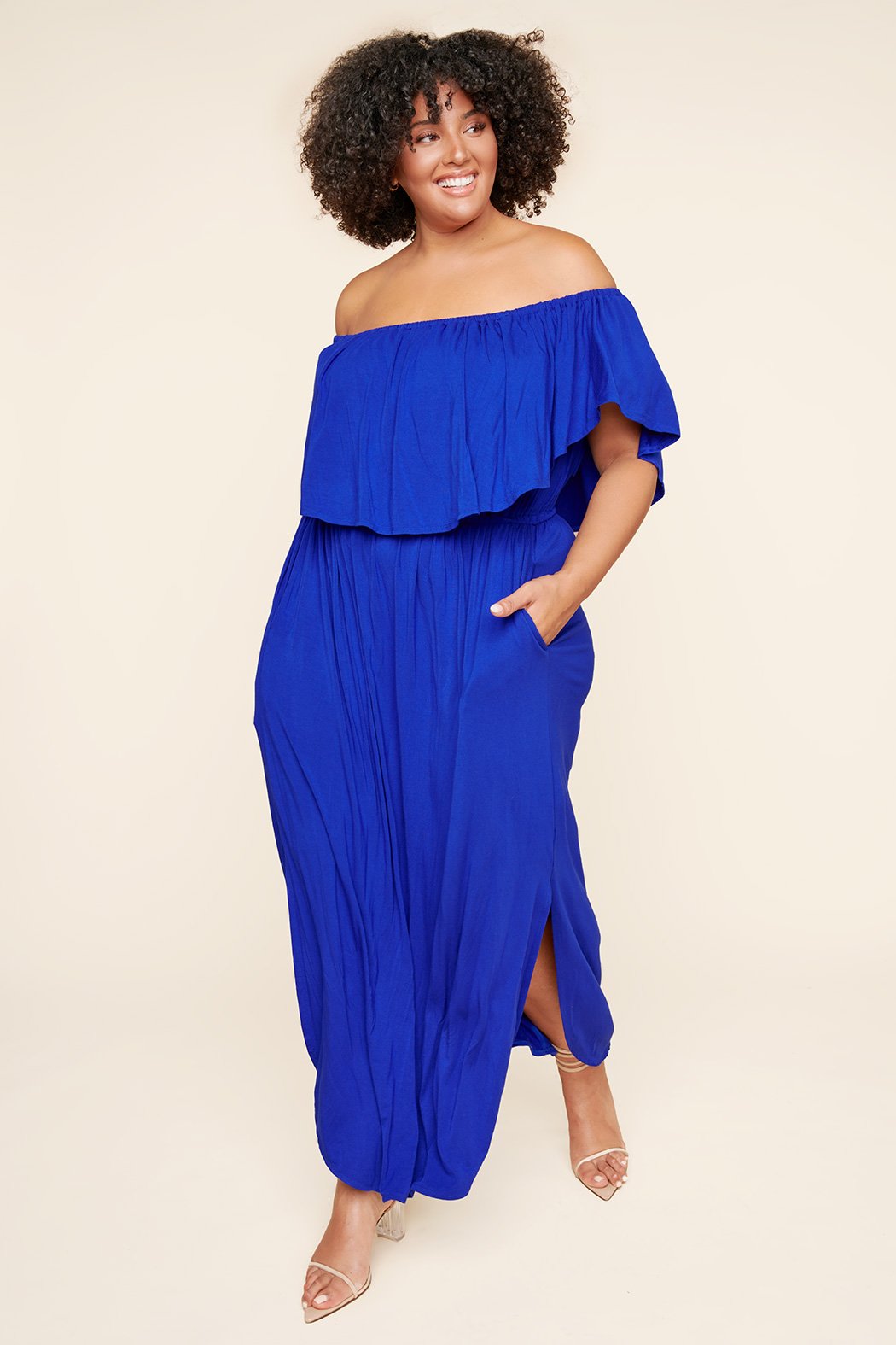 Shelbee Popover Jersey Knit Maxi Dress Curve Sugarlips Shelbee Popover Jersey Knit Maxi Dress Curve Sugarlips