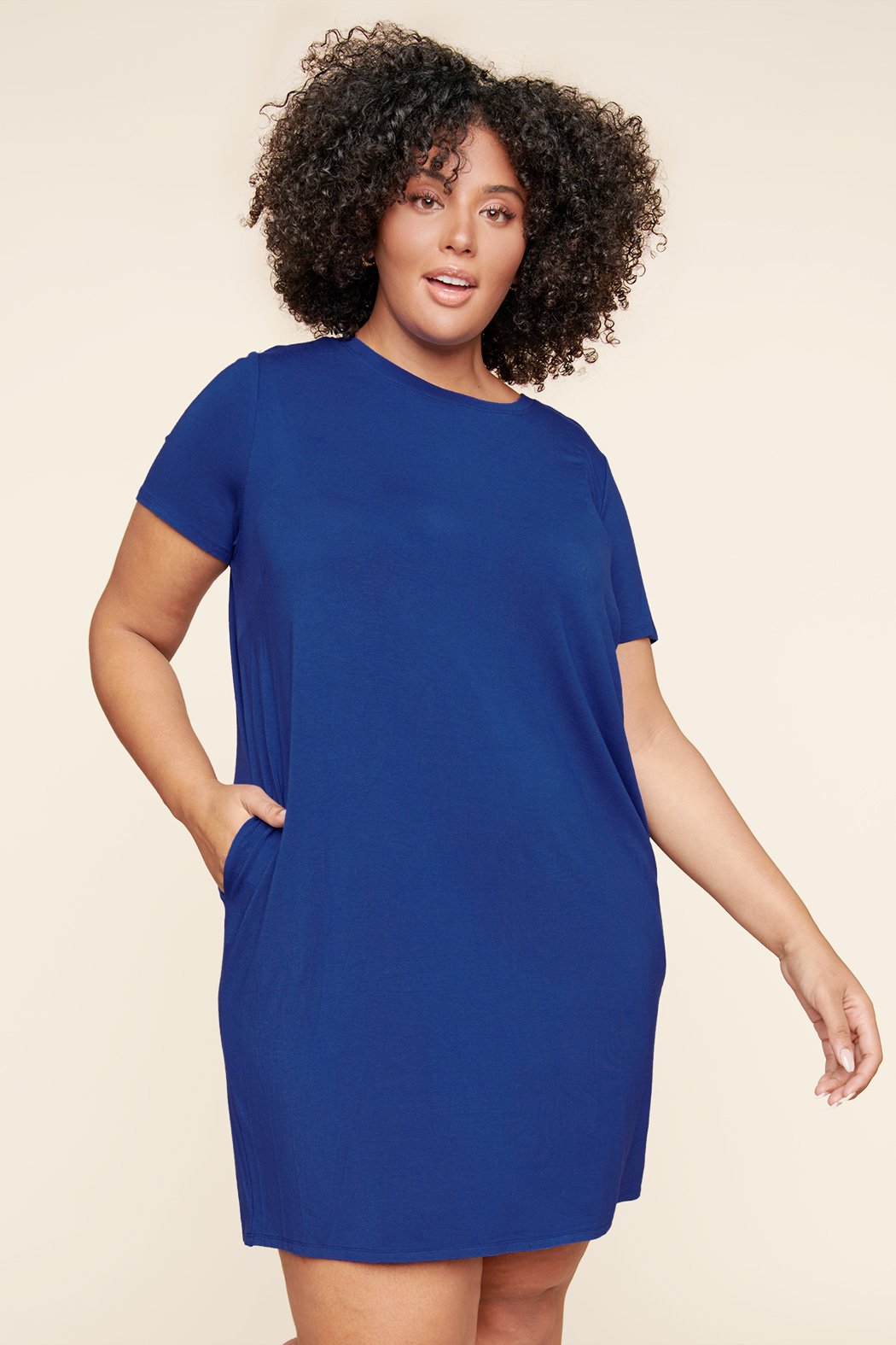 Weekender T Shirt Mini Jersey Knit Dress Curve Sugarlips Weekender T Shirt Mini Jersey Knit Dress Curve Sugarlips