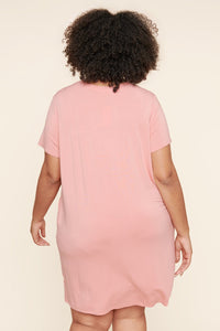 Weekender T Shirt Mini Jersey Knit Dress Curve