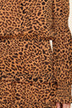 Lexa Leopard Bubble Sleeve Ruffle Mini Dress