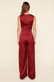 One and Only Satin Wide Leg Jumpsuit
