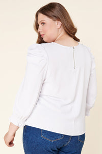 Go Getter Celine Puff Sleeve Top Curve