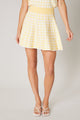 Dominika Gingham Knit Circle Skirt