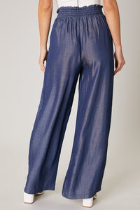 Texas Wide Leg Chambray Pants