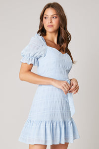 Taya Sweetheart Puff Sleeve Mini Dress
