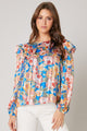 Rosehip Floral Ruffle Blouse