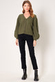 Fern Cropped Cable Knit Cardigan