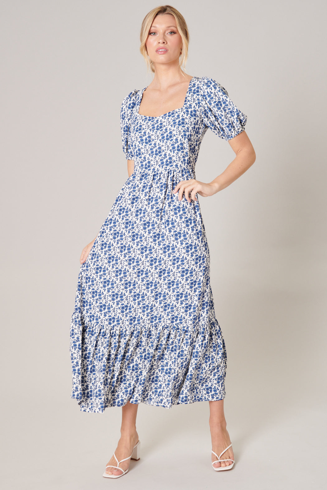 Alice Floral Sweetheart Maxi Dress – Sugarlips