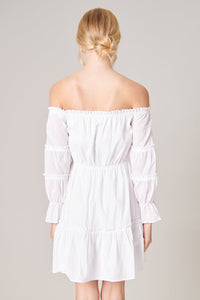 Count on You Ruffle Off the Shoulder Dress
