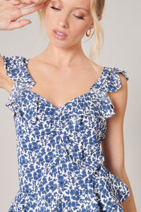 Alice Floral Ruffle Top