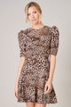 Amuse Me Leopard Print Ruffle Dress