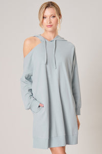 Deanna Cut Out French Terry Hoodie Dress