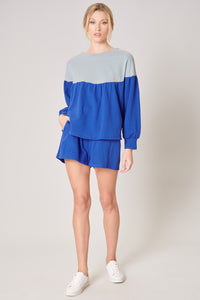 Happy Days Colorblock French Terry Knit Shorts