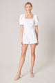 Of the Essence Back Cutout White Romper