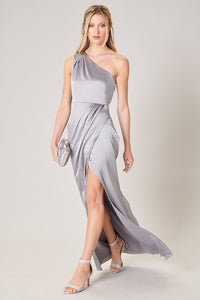 Prestige One Shoulder Asymmetrical Maxi Dress – Sugarlips