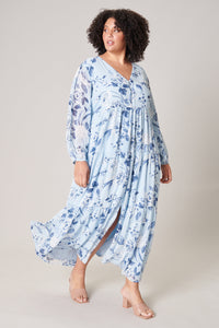 Cadaval Floral Mabel Tiered Maxi Dress Curve