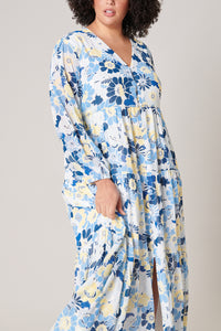 Zippy Seaside Floral Mabel Tiered Maxi Dress Curve