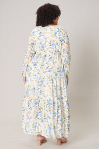 Luz Floral Mabel Maxi Tiered Dress Curve