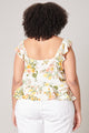 Kailey Floral Ruffle Top Curve
