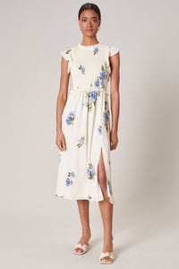 Hadley Floral Amira Smocked Midi Dress