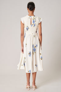 Hadley Floral Amira Smocked Midi Dress