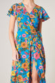 Twiggy Floral Lunar Maxi Wrap Dress