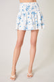Chandler Floral Eclipse Smocked Ruffle Skirt