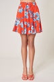 Rosario Floral Lowell Fluted Mini Skirt
