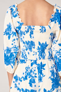 Azure Kona Floral Sweetheart Crossover Top